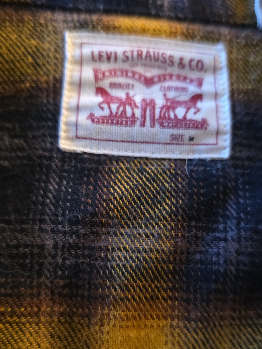 LEVI'S Western Style Snap Button Shirt! M - Picture 3 of 5